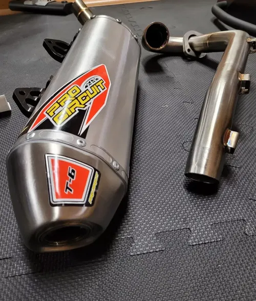 Pro Circuit T-6 Stainless Single Exhaust System ATV Yamaha Raptor 700R 5631570G