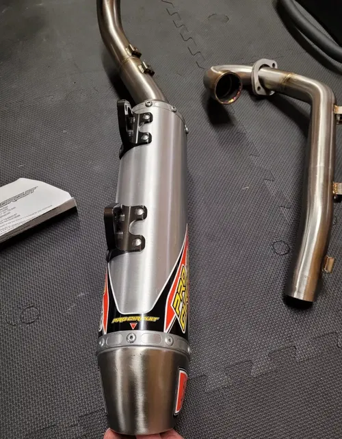 Pro Circuit T-6 Stainless Single Exhaust System ATV Yamaha Raptor 700R 5631570G