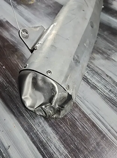 2017 2018 Yamaha YZ250F Exhaust Muffler Silencer Pipe DENTED 1SM-14750-B0-00
