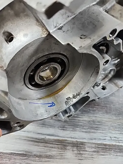1994 1995 Yamaha YZ125 Right Left Crankcase Bottom End Motor 4JY-15121-00-00