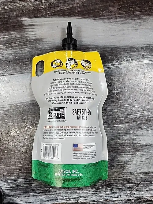Amsoil ATV UTV Transmission & Differential Fluid SAE 75W-90 1 Quart Easy Pack