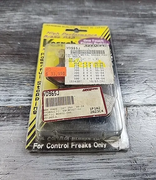 Vesrah Sintered Brake Pads VD-965JL NOS Arctic Cat VD965J