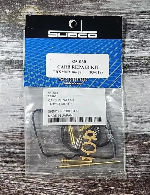 Honda TRX250R Fourtrax 1986 - 1987 Shindy Carburetor Repair Kit 025-060