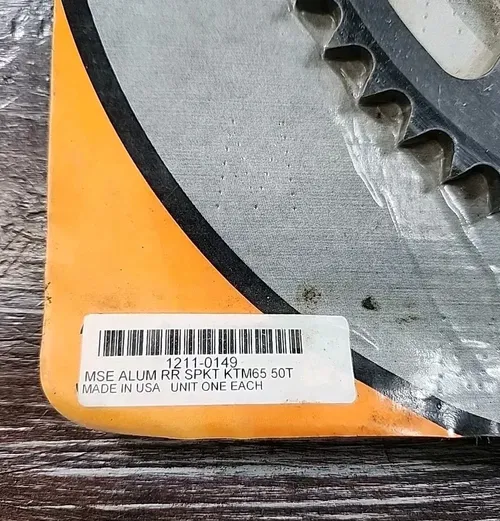 Moose Rear Sprocket 50T KTM 65 60 Aluminum Black 1211-0149