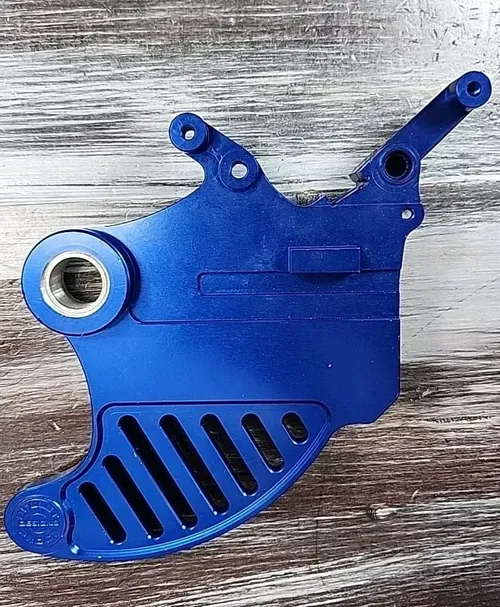 Bullet Proof Designs YAM-RD-09-BLU Rear Disc Guard Blue Shark Fin Yamaha YZ250
