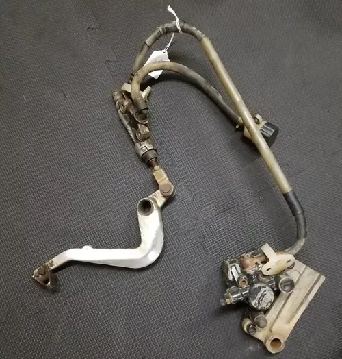 1998 1999 2000 Kawasaki KX 80 100 Rear Brake Assembly Master Cylinder Caliper 2b