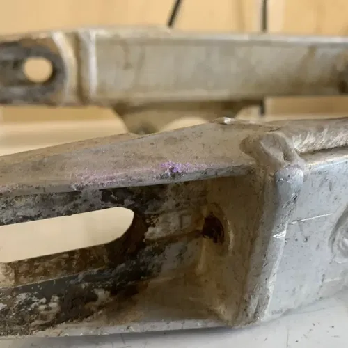 1993 ktm 300 swingarm and shock pivot