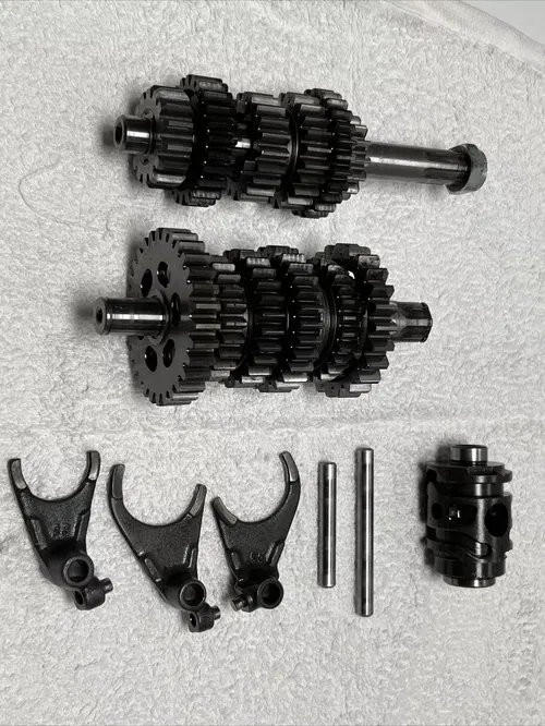 1990 Kawasaki Kx125 Transmission Gear Set/shift Fork 2
