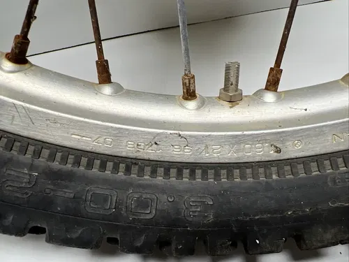 1982 Honda Xl250r Front Wheel Rim Hub