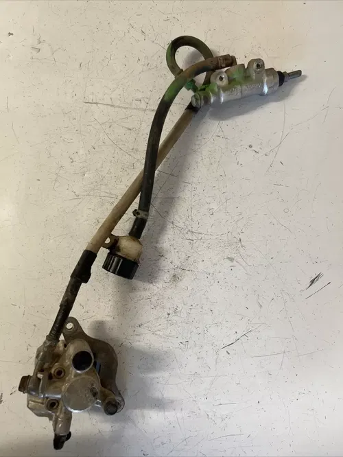 1992 Kawasaki kx80 rear brake caliper master reservoir hose 3