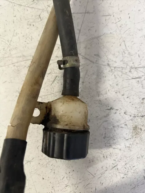 1992 Kawasaki kx80 rear brake caliper master reservoir hose 3