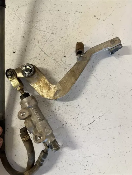 2003 Kawasaki kx85 rear brake complete caliper master pedal reservoir Hose