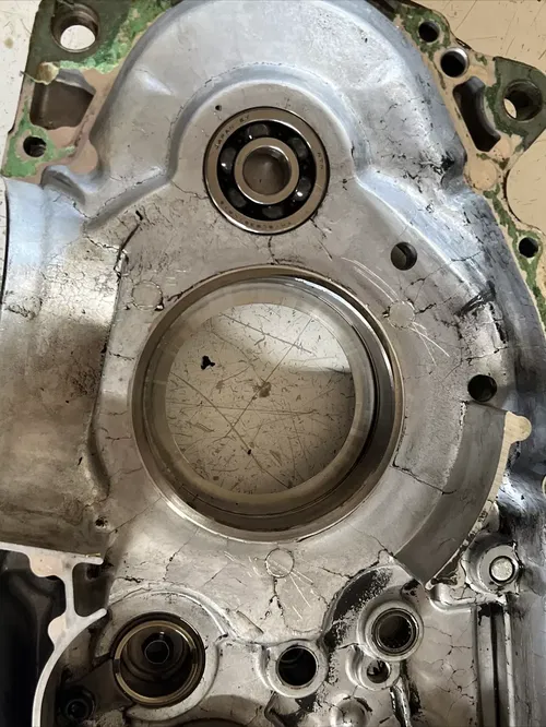 2000 honda xr600 left engine case crankcase