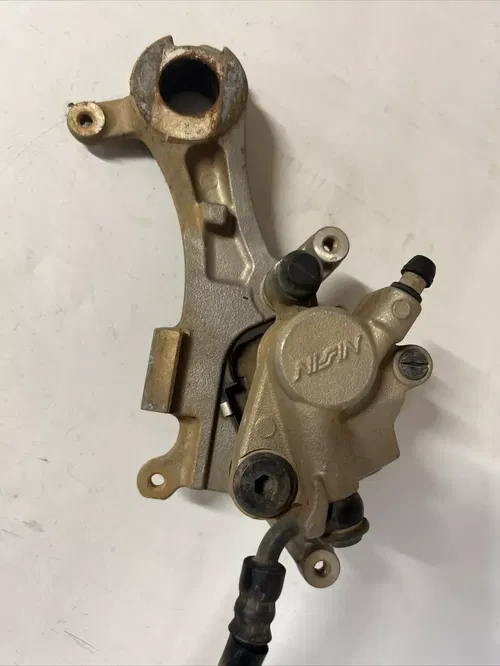 2008 yamaha Yz450f rear brake caliper hose master pedal 4