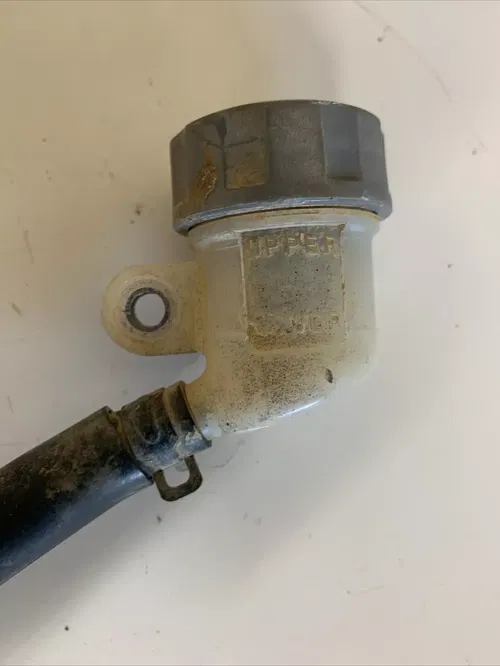 1990 honda cr125r rear brake caliper master hose pedal reservoir