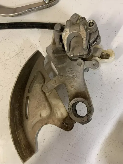 2005 honda crf250r rear brake caliper master pedal hose 2