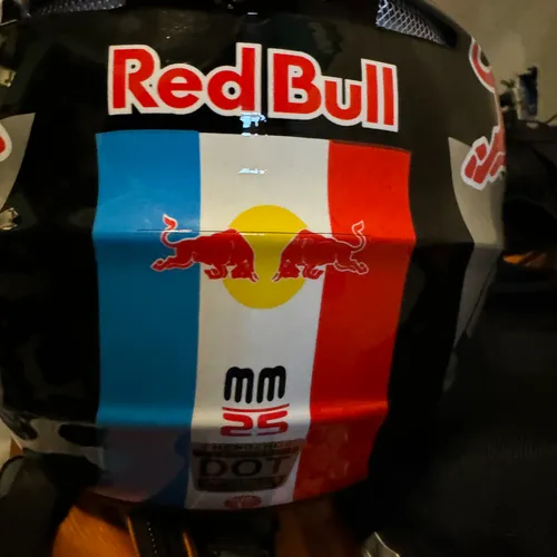 NewMarvin Redbull Replica Look Alike  D.O.T  Certified Youth Large YouthHelmet. 