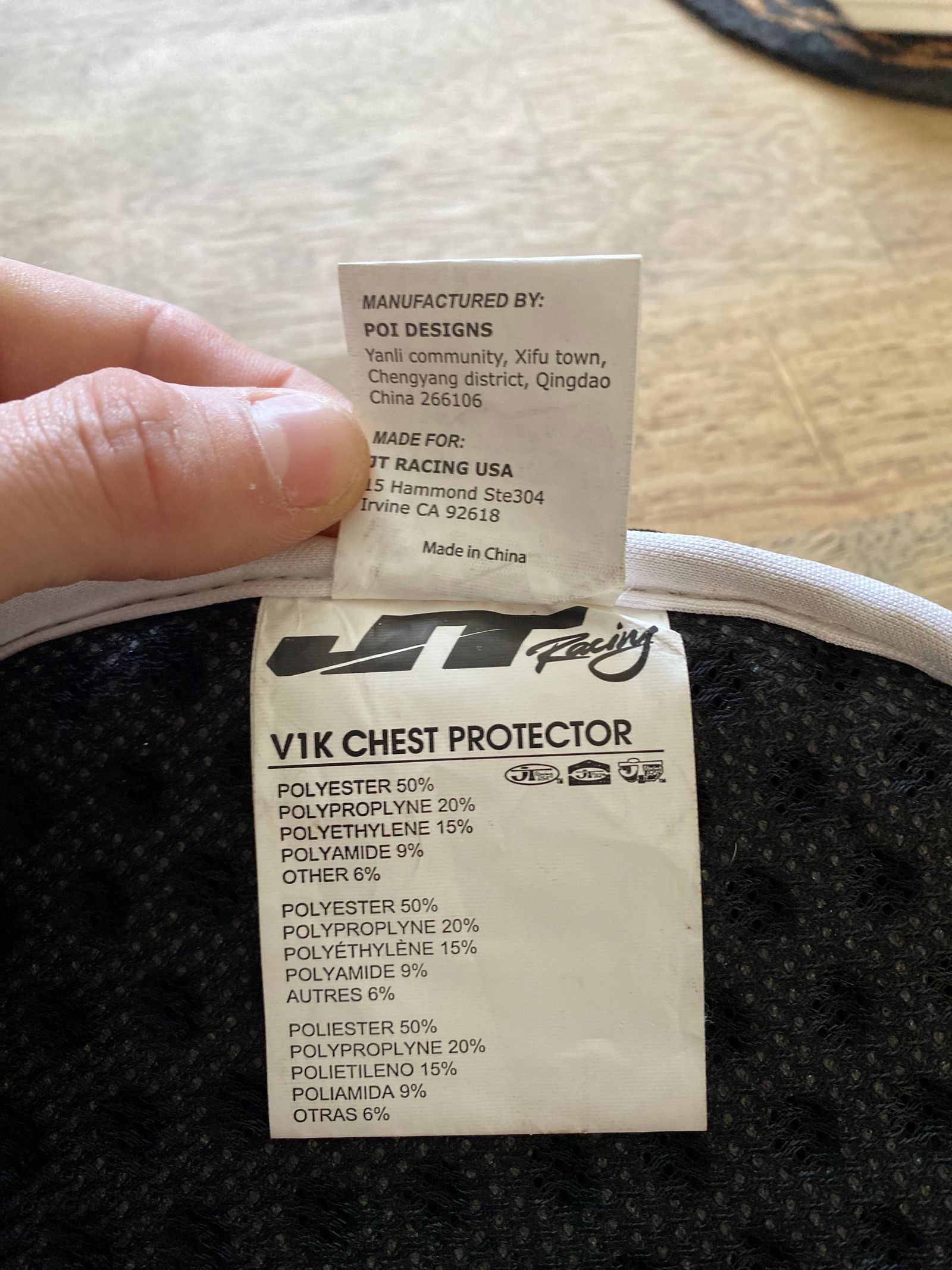 JTレーシング プロテクター！ JT Racing Chest Protector