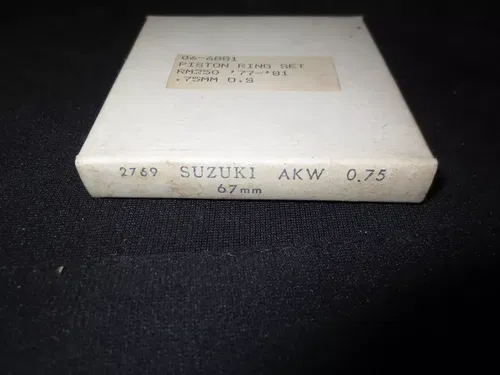 NOS RM 250 PISTON RING 0.75 67 MM SUZUKI DIRT BIKE VINTAGE ENGINE PARTS