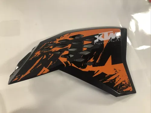 RIGHT SIDE SPOILER VENTED  BLACK KTM 125-505 2007