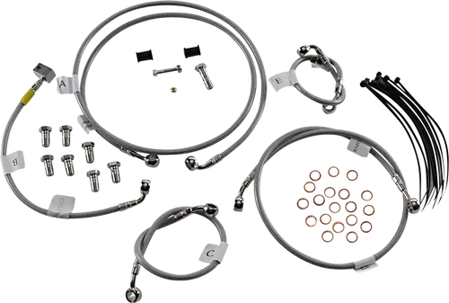 Galfer FK003D935-5 Stainlesss Steel Brake Line Kits