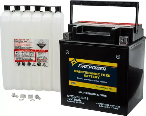 FIRE POWER CTX30CL-B-BS Maintenance Free Sealed Battery