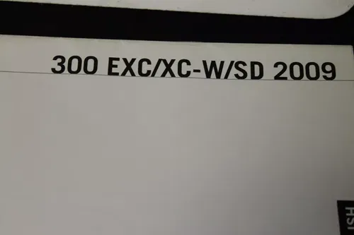SPARE PARTS MANUAL 2009 KTM 300 EXC/XC-W