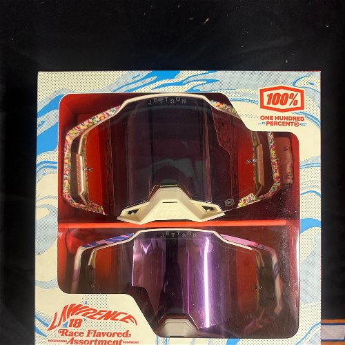 Jet Lawrence 100% Goggles Donut Pack collectible 2 Pairs 