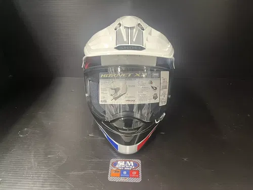 Shoei Hornet X2 Sovereign Motorcycle Helmet White/Blue/Red Medium