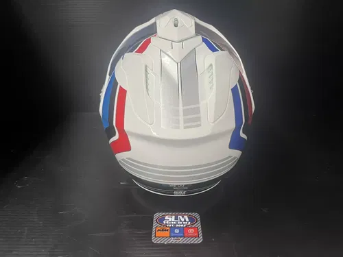 Shoei Hornet X2 Sovereign Motorcycle Helmet White/Blue/Red Medium