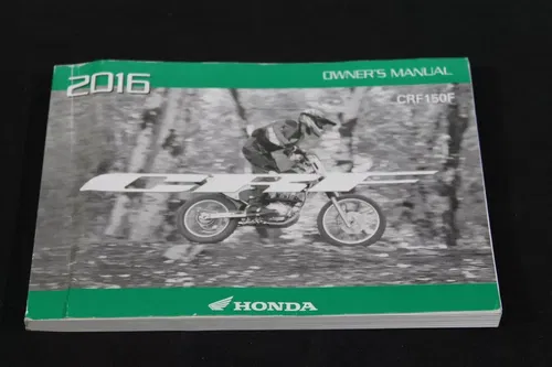 OWNERS MANUAL BOOK HONDA 2016 CRF150F USED OEM