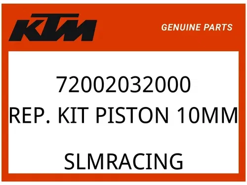KTM OEM Part 72002032000 REP. KIT PISTON 10MM