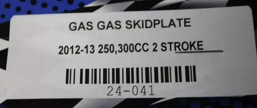 SKID PLATE 24-041 KTM 250/300cc 2 Stroke 2012-2013