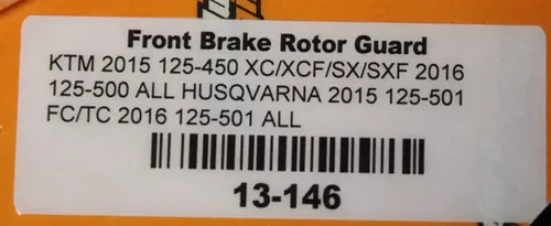 FRONT BRAKE ROTOR GUARD 32-146 ENDURO ENGINEERING