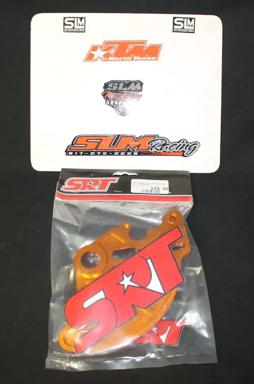 SRT PRO ARMOR BRAKE DISC GUARD ORANGE SRT00432 25mm SPINDLE KTM SEE DESC FOR FIT