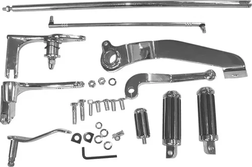 HARDDRIVE 35-0142 Forward Control Kit with Chrome Mounting Plates