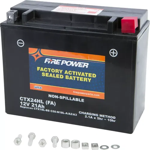 FIRE POWER CTX24HL FA Sealed AGM Factory Activated Battery