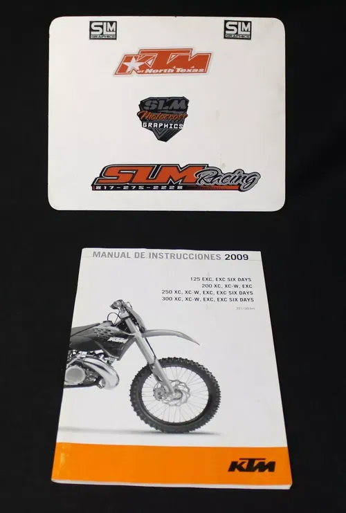 KTM OWNERS MANUAL SPANISH 09 125EXC EXC 6 DAYS 200XC XCW EXC 250 300 XC XCW EXC