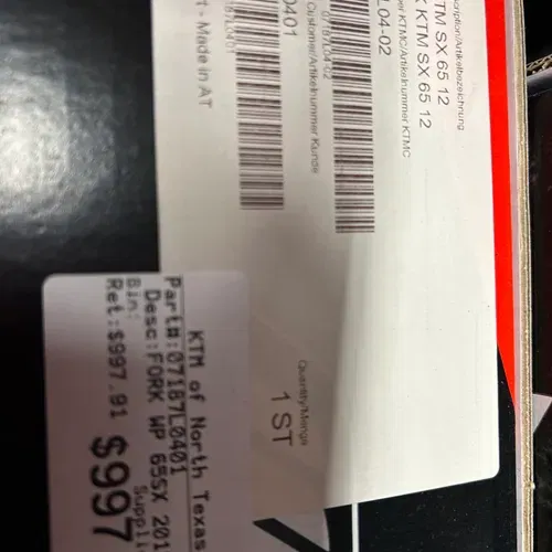 New Oem Forks Part 07187L0401