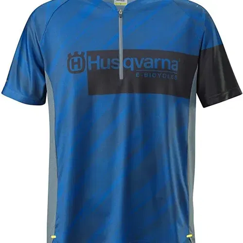 CYCLING DISCOVER JERSEY 1/2 ZIP BLUE (LARGE) 3HB220015304 