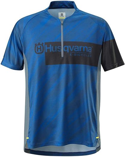 CYCLING DISCOVER JERSEY 1/2 ZIP BLUE (LARGE) 3HB220015304 
