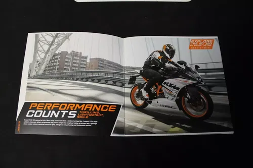 KTM  RC390 2015-2016 BROCHURE INFORMATION BOOKLET BOOK