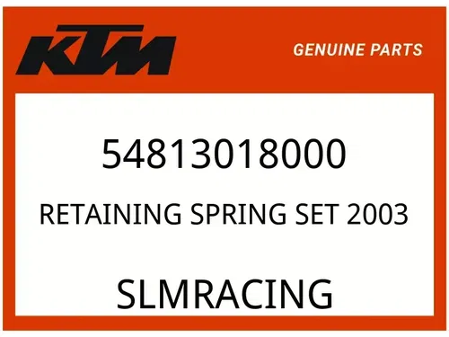 KTM OEM Part 54813018000 RETAINING SPRING SET      2003