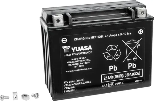 Yuasa YUAM7250H High Performance Maintenance Free Battery