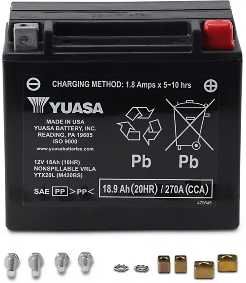 Yuasa YUAM420BS Factory Activated Maintenence Free Battery