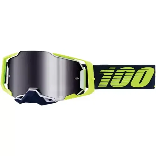 100% 956814 Deker Neon w/ Mirror Silver Lens