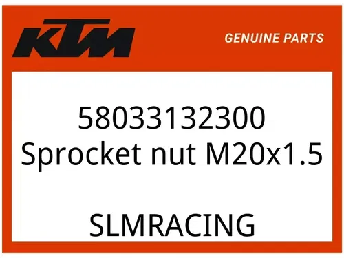 KTM OEM Part 58033132300 Sprocket nut M20x1.5