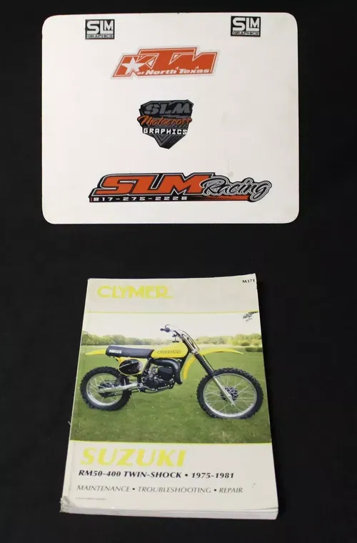CLYMER SUZUKI RM50 - 400 TWIN SHOCK 75 - 81 SERVICE REPAIR MAINTENANCE MANUAL RM