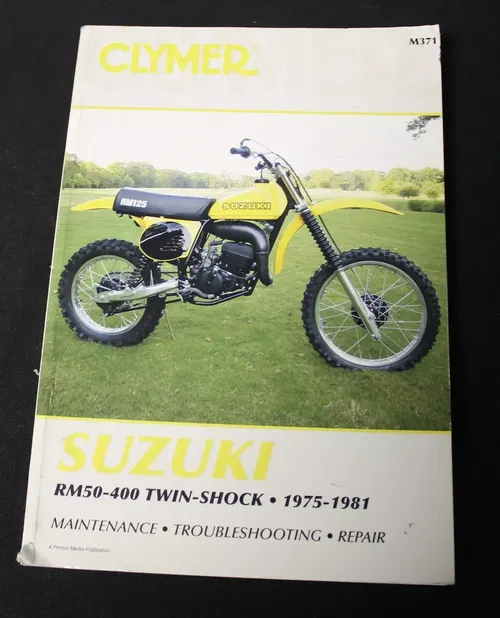 CLYMER SUZUKI RM50 - 400 TWIN SHOCK 75 - 81 SERVICE REPAIR MAINTENANCE MANUAL RM