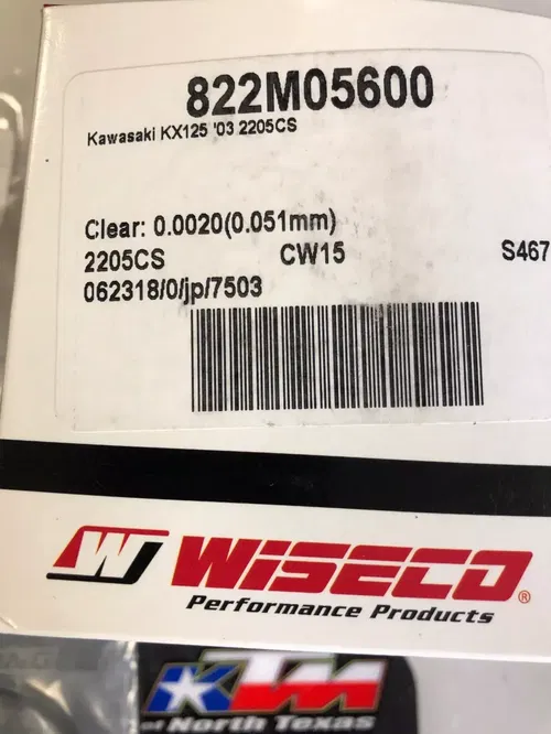 BIG BORE KIT Piston, Top End, Bearings KAWASAKI KX125 2003